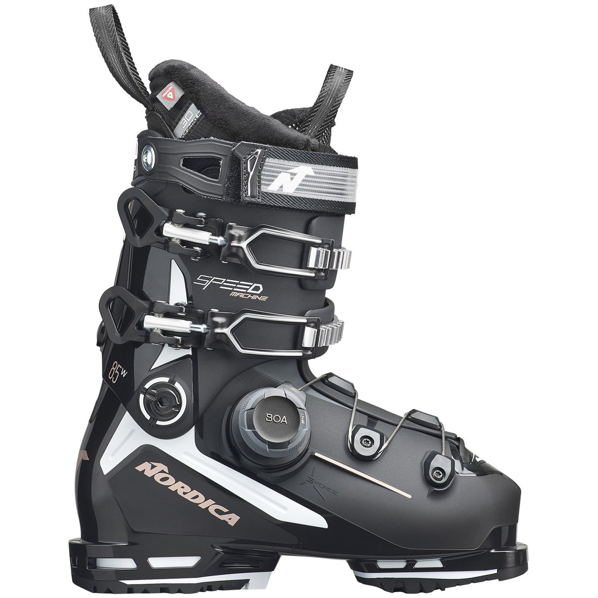 Nordica Speedmachine 3 85 BOA Ski Boot - 2026 - Women's | Black/White/Pink