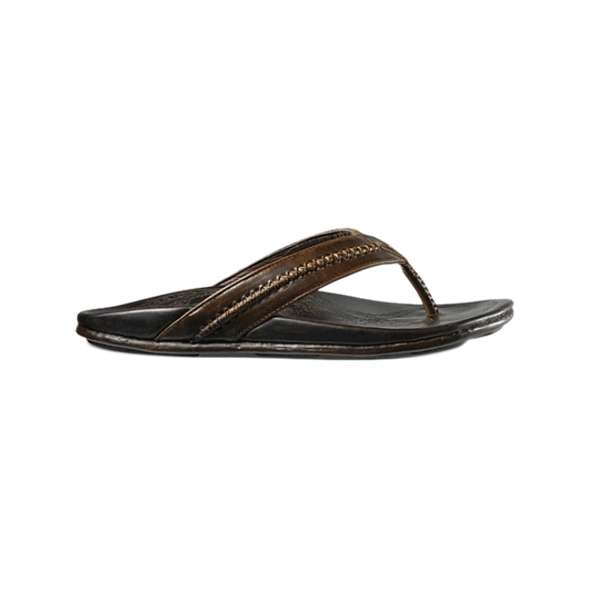 Olukai Mea Ola Flip Flop - Men's | Dark Java/Dark Java