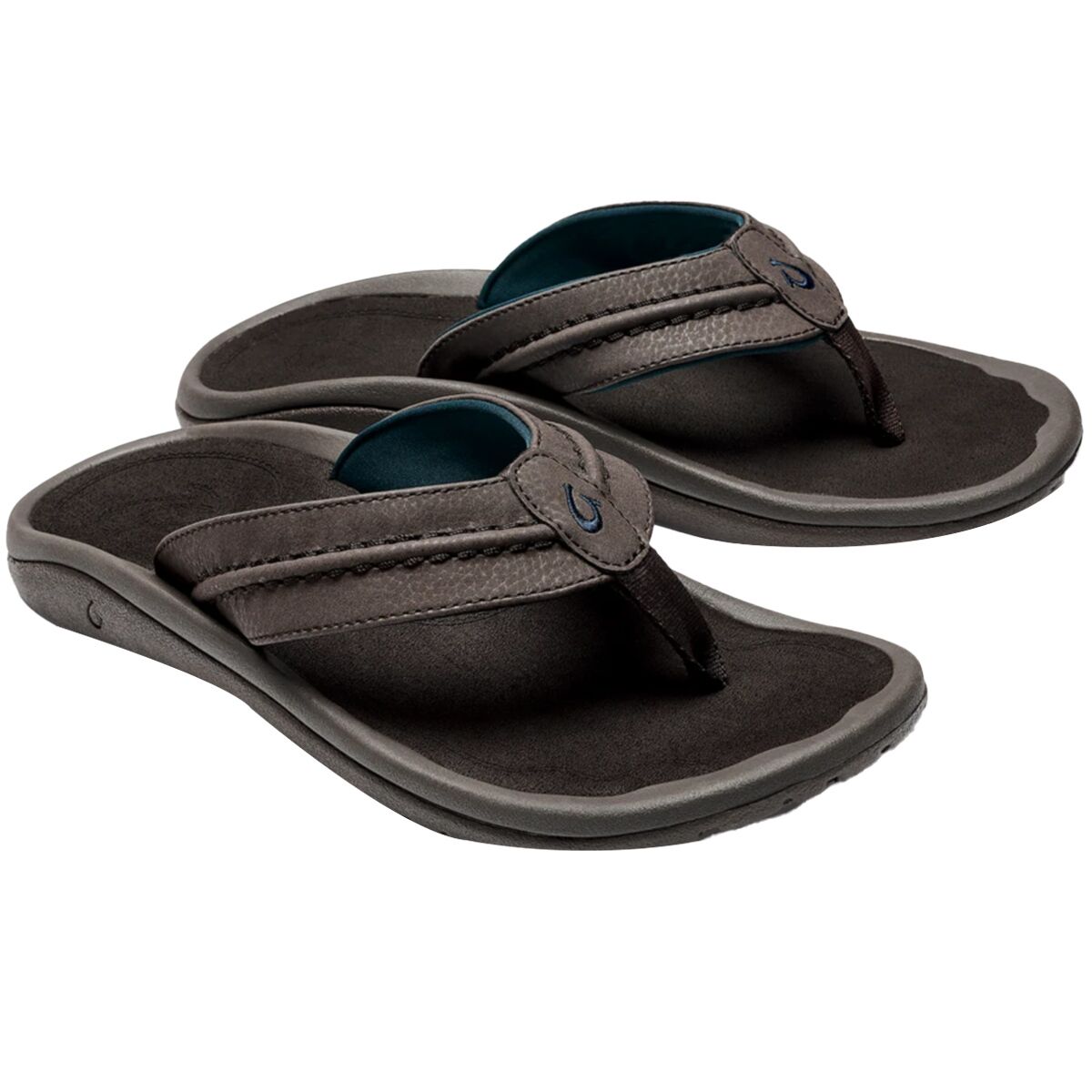 Olukai Hokua Flip Flop - Men's | Dark Wood/Dark Wood