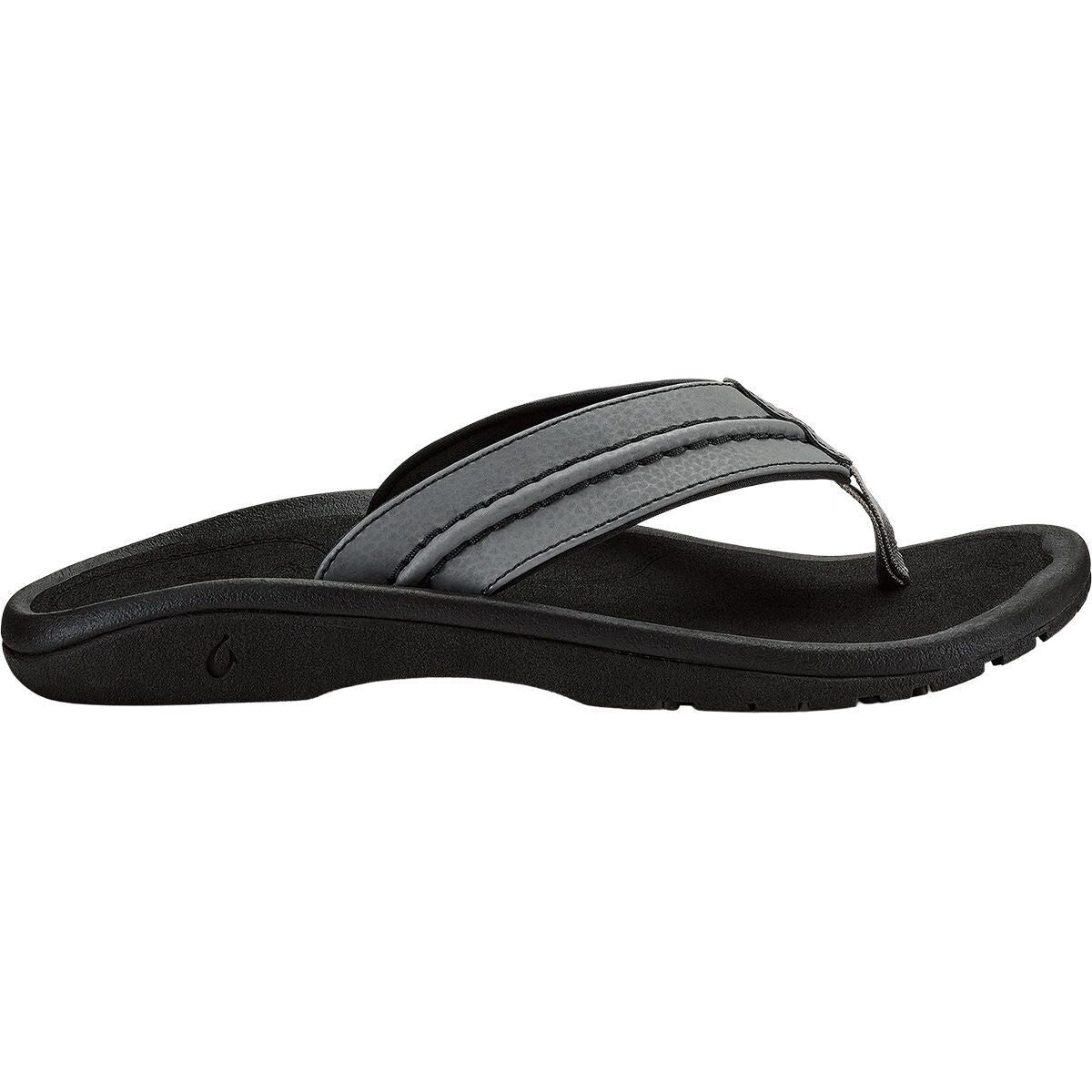 Olukai Hokua Flip Flop - Men's | Rock/Black