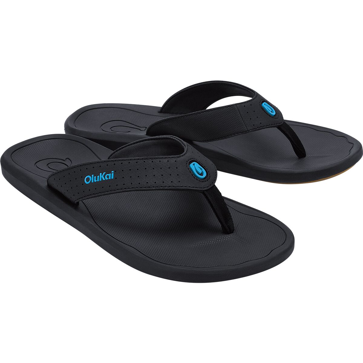 Olukai Ki'i Flip Flop - Men's | Lava Rock/Bold Blue