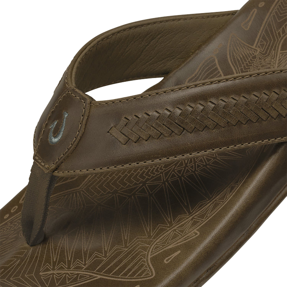 Olukai Mea Ola Mano Flip Flop - Men's | Mustang/Tan