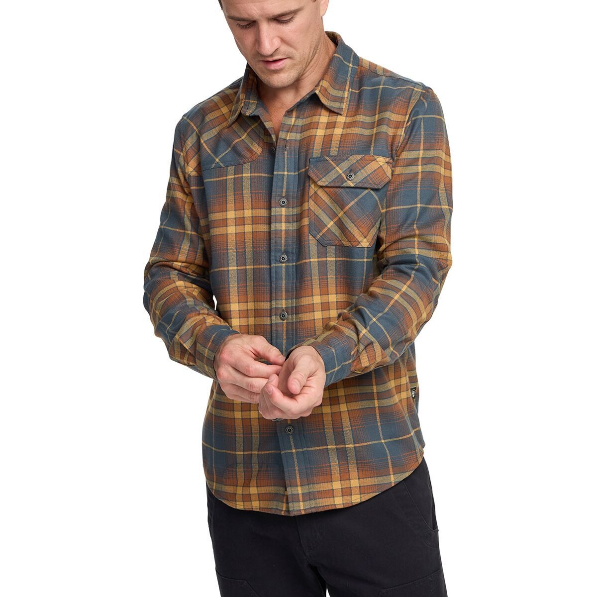 Howler Brothers Harkers Flannel Shirt - Men's | Kempton Plaid-Stargazer