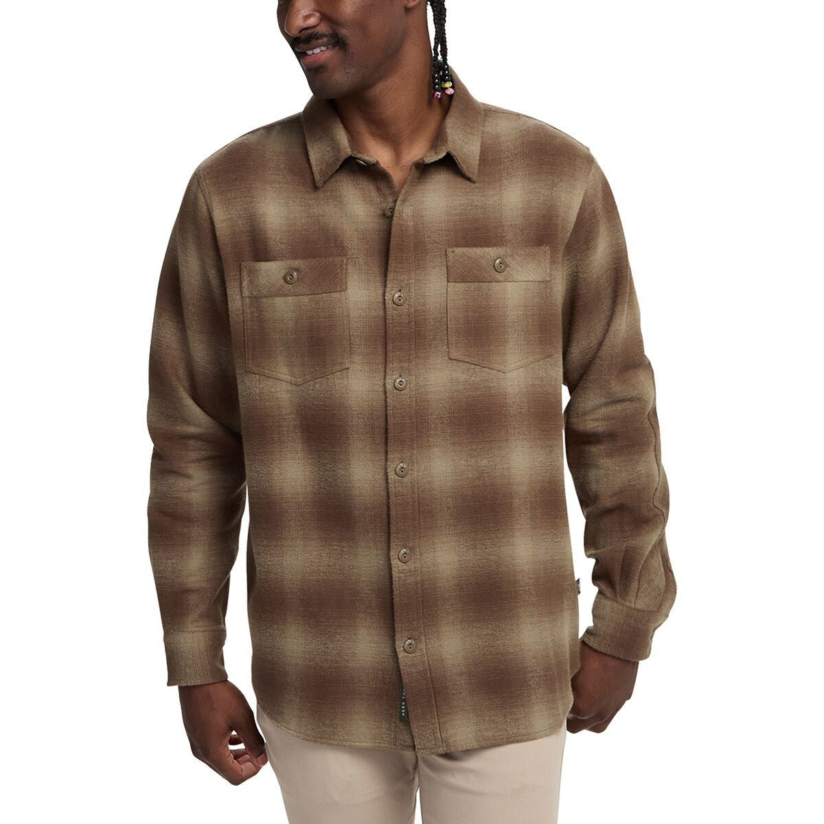 Howler Brothers Rodanthe Blanket Flannel Shirt - Men's | Emmett Plaid-Aloe