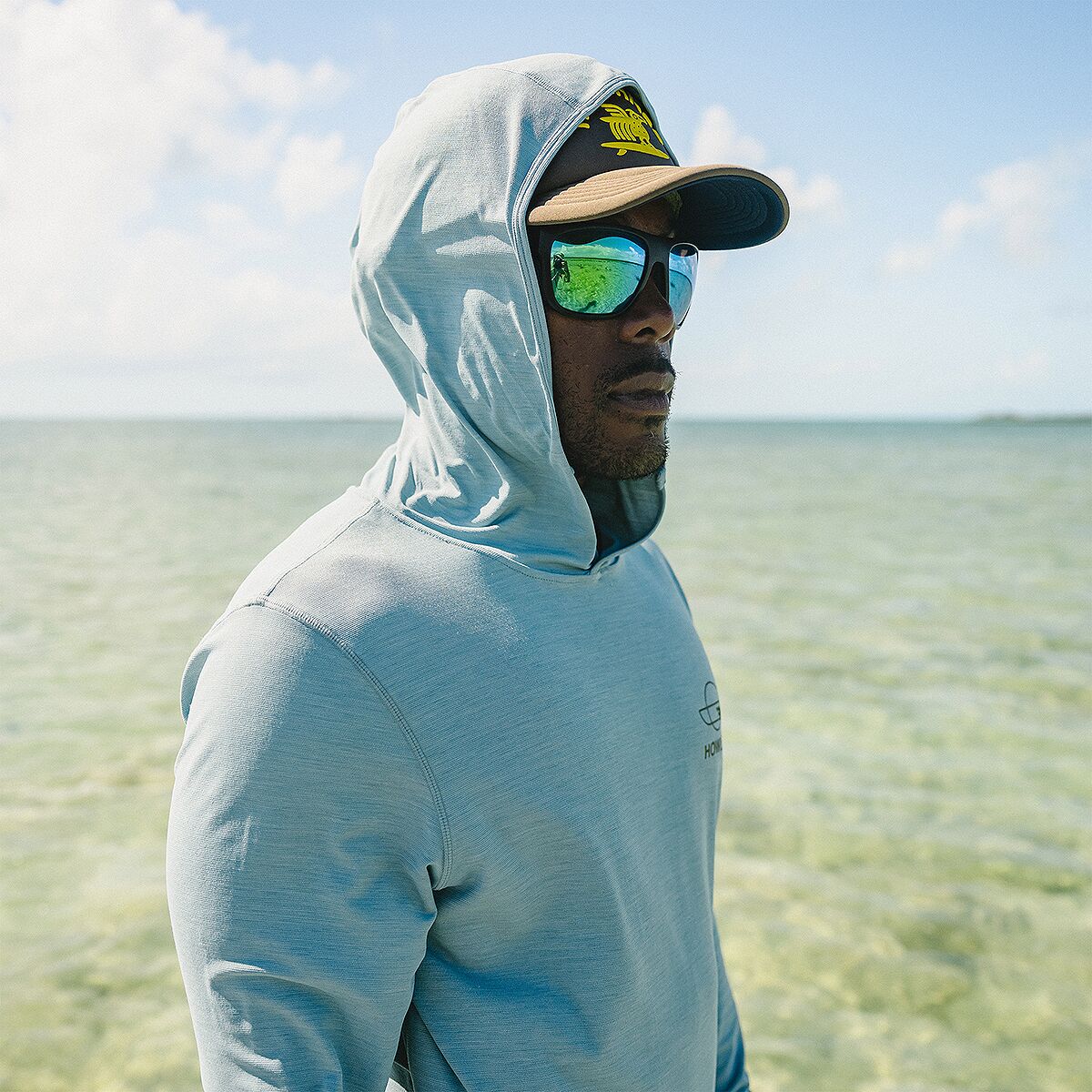 Howler Brothers HB Tech Hoodie - Men's | Pool Blue