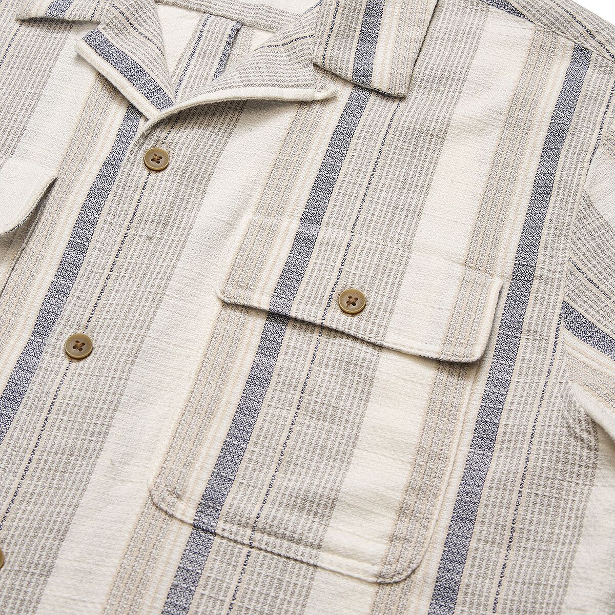 Howler Brothers Shores Club Shirt - Men's | Old Bill Stripe/Limestone