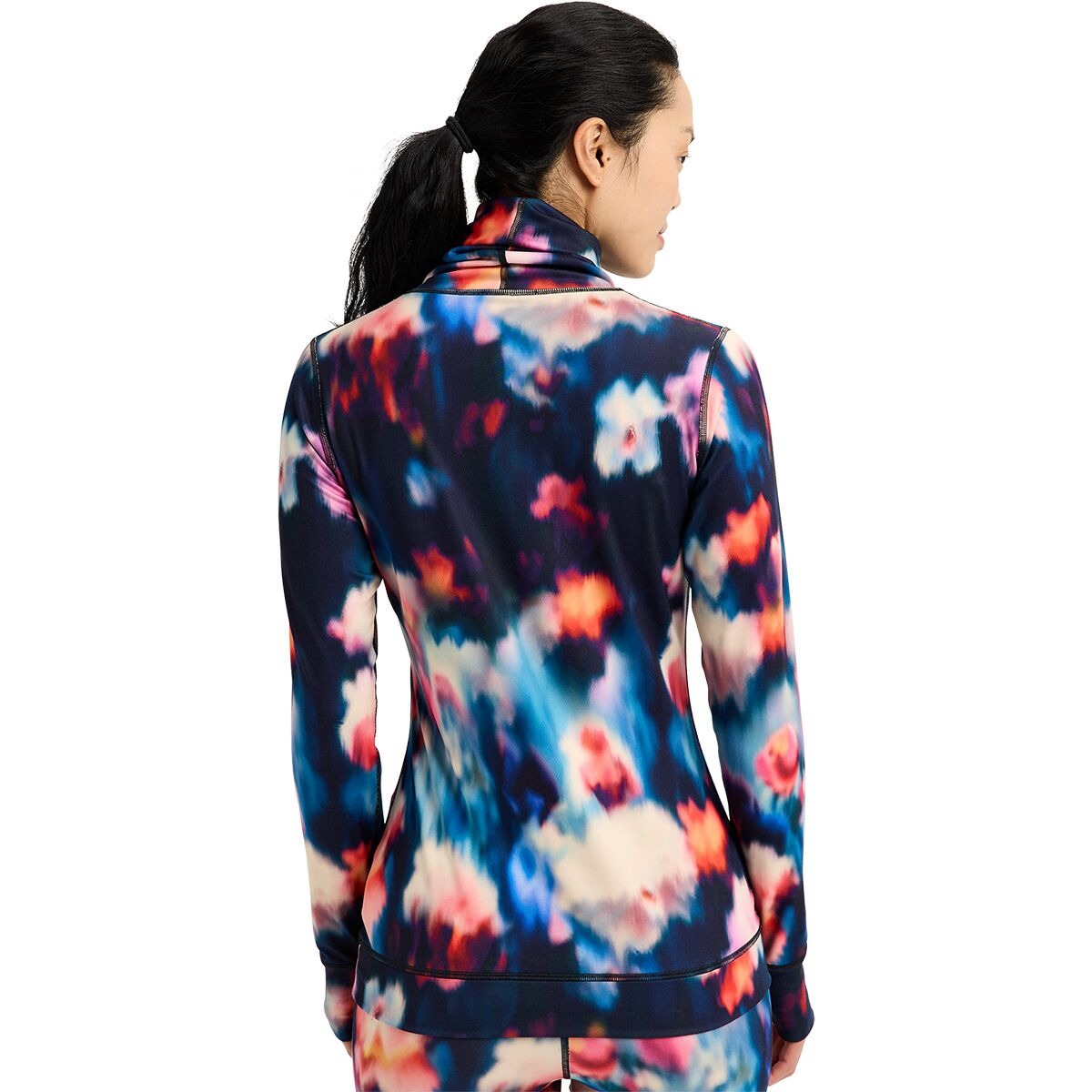 Burton Midweight Long Neck Top - Women's | Floral Blur
