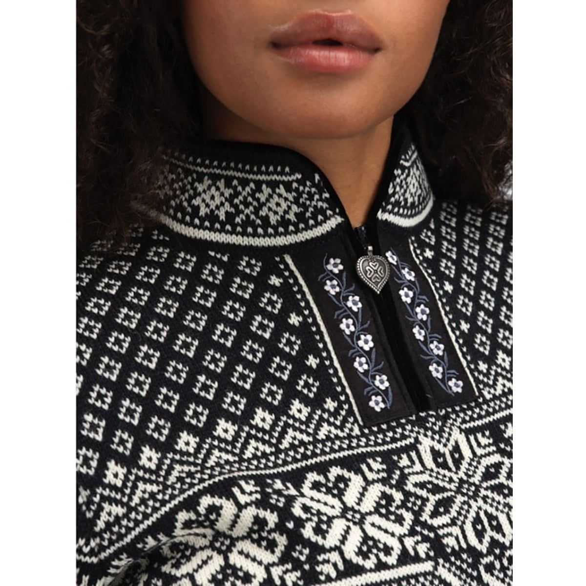 Dale of Norway Peace Knit Sweater - Women's | Black Offwhite