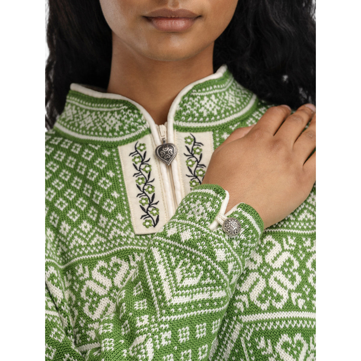 Dale of Norway Peace Knit Sweater - Women's | Spring Green