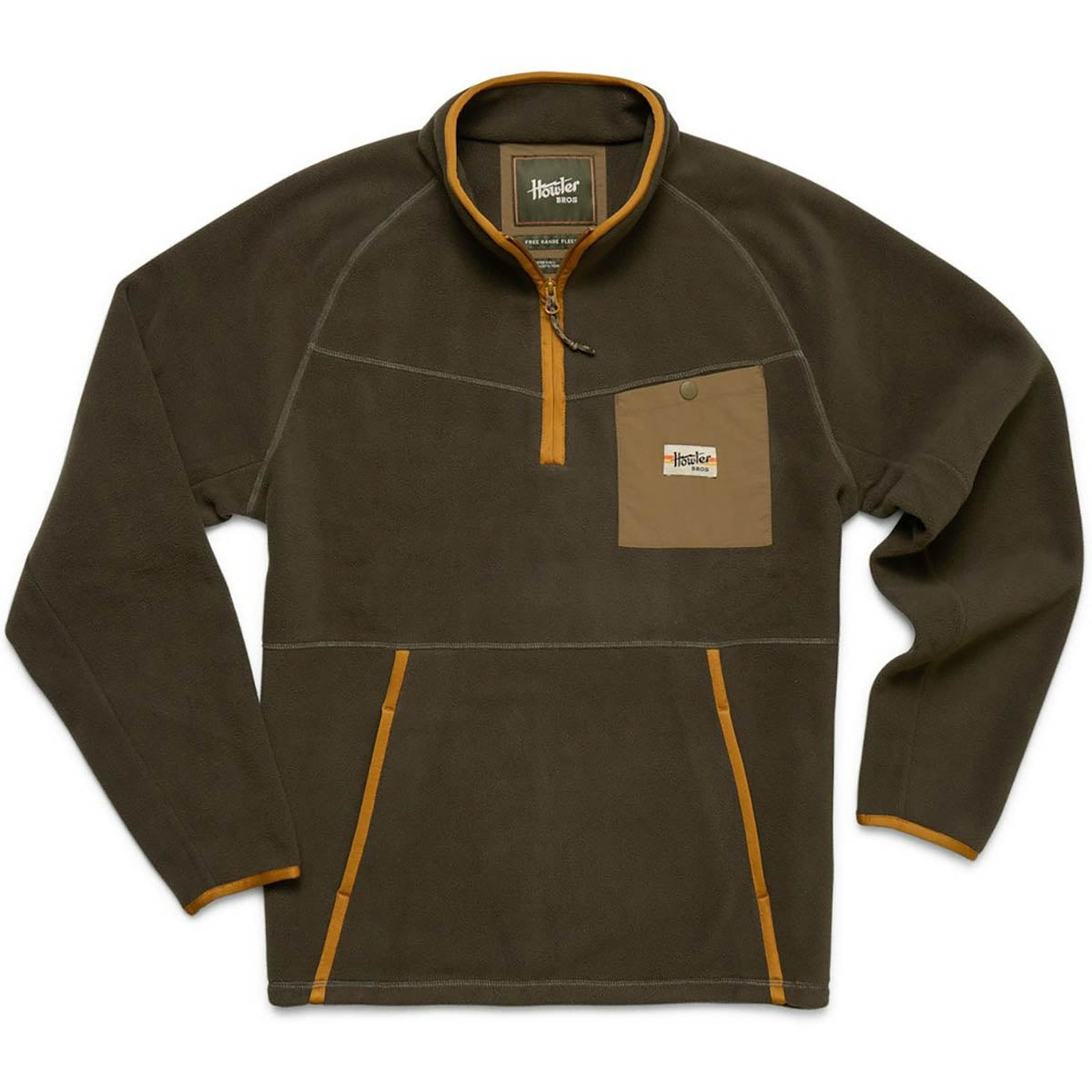Howler Brothers Free Range Fleece Pullover - Men's | Army