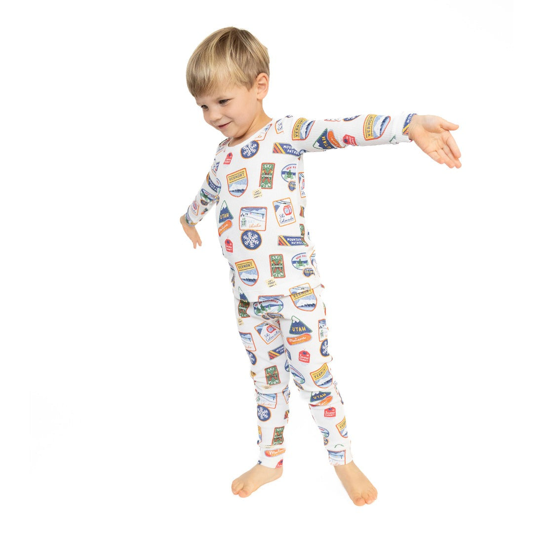 Angel Dear Loungewear Set - Toddler | Vintage State Snow Sport Patches