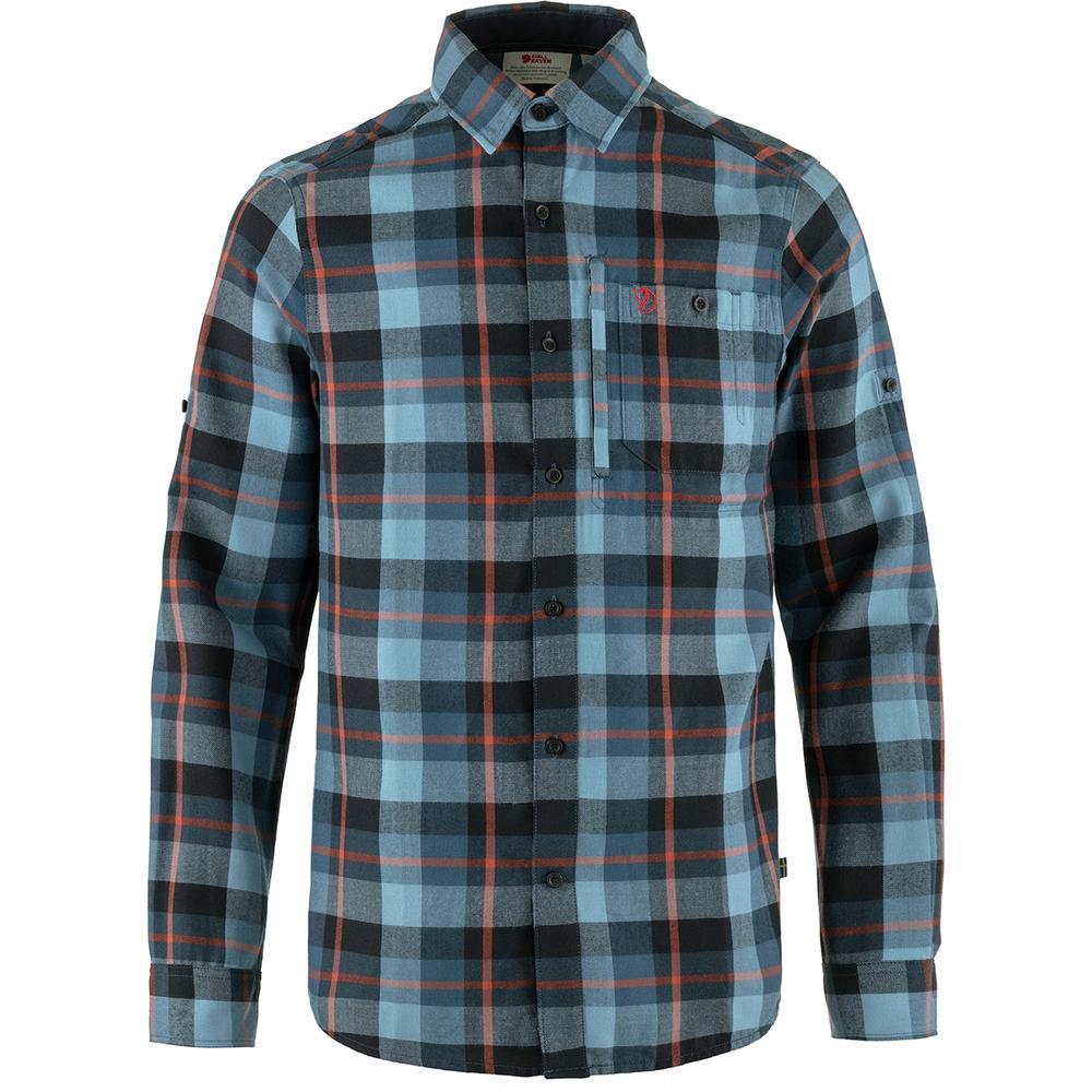 Fjallraven Fjallglim Flannel Shirt - Men's | Indigo Blue/Dawn Blue