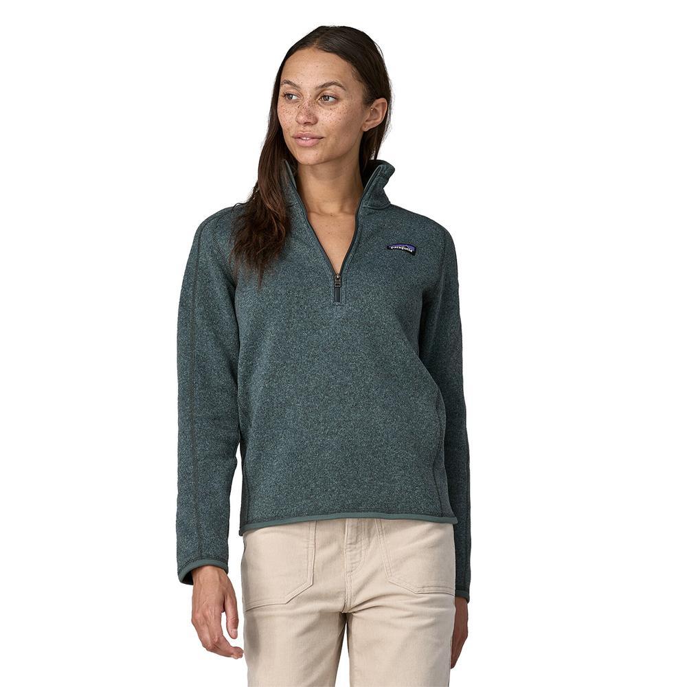 Patagonia Better Sweater 1/4 Zip Fleece Jacket - Women's | Nouveau Green
