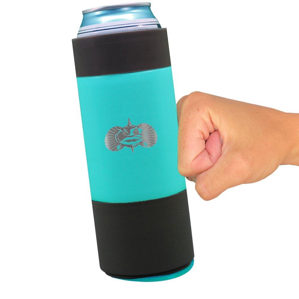 Toadfish NonTipping Slim Can Cooler | Teal