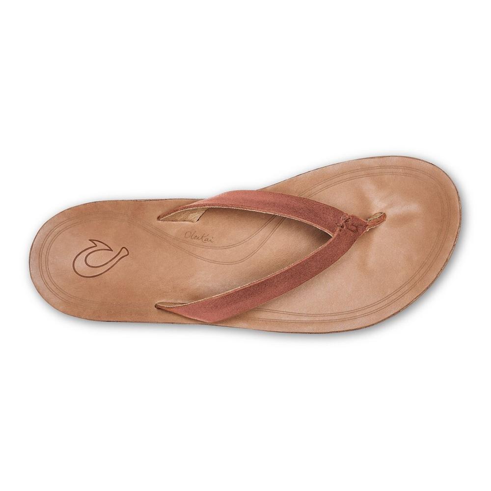 Olukai Nonohe Sandal Womens | Cedarwood Golden Sand