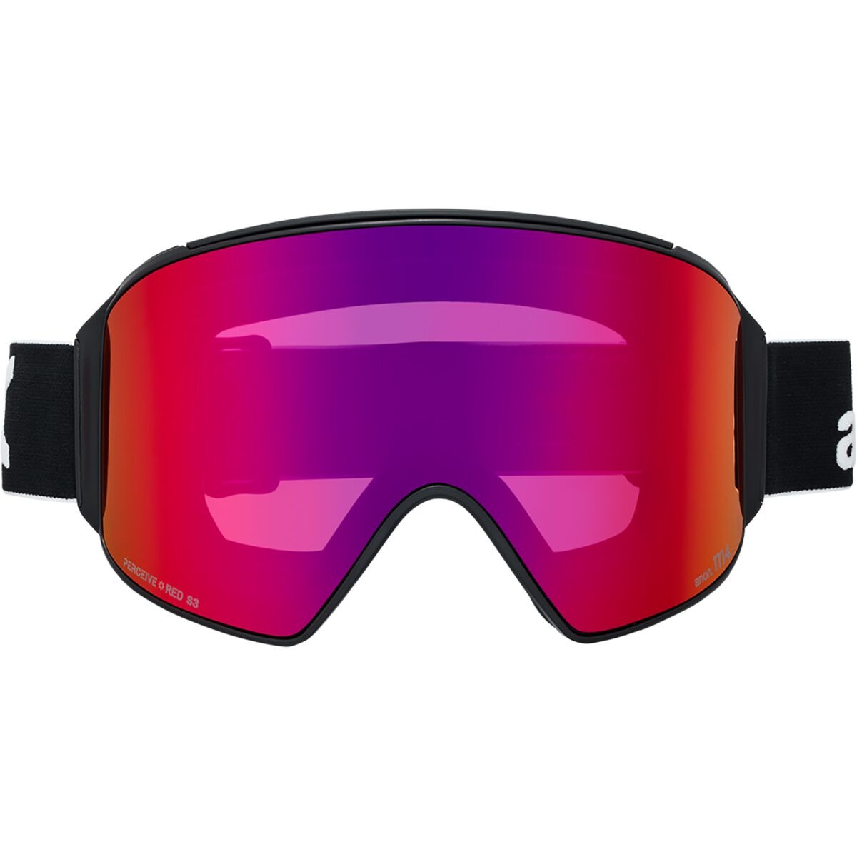 Anon M4 Cylindrical MFI Goggles | Black/Perceive Sunny Red