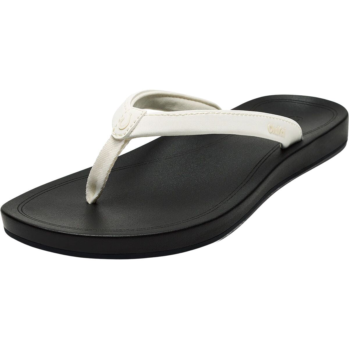 Olukai Uiki Flip Flop - Women's | Bright White/Lava Rock