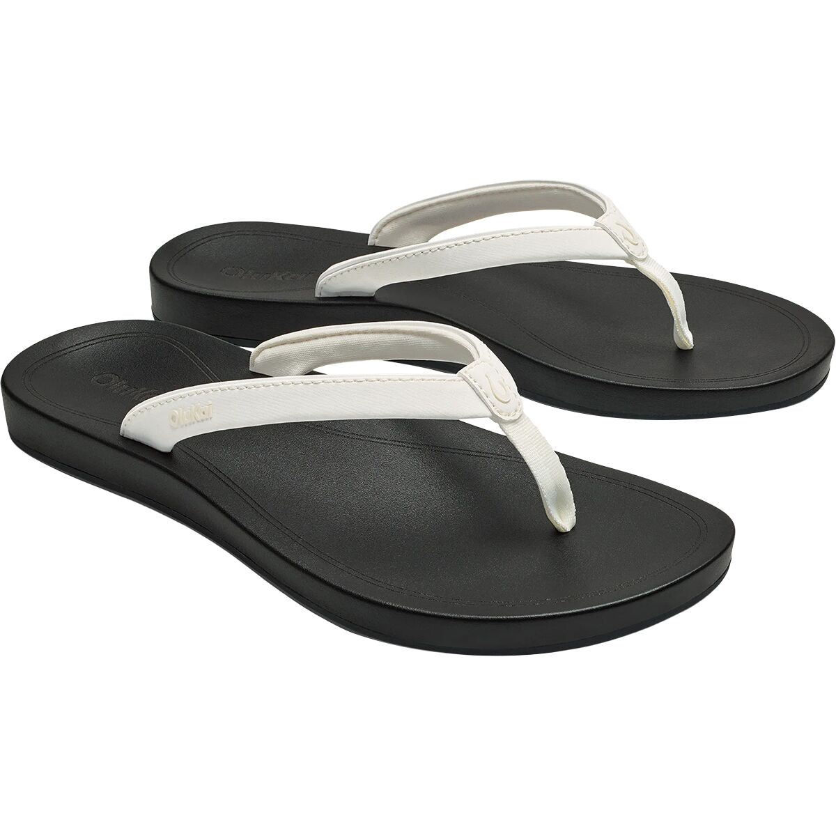 Olukai Uiki Flip Flop - Women's | Bright White/Lava Rock