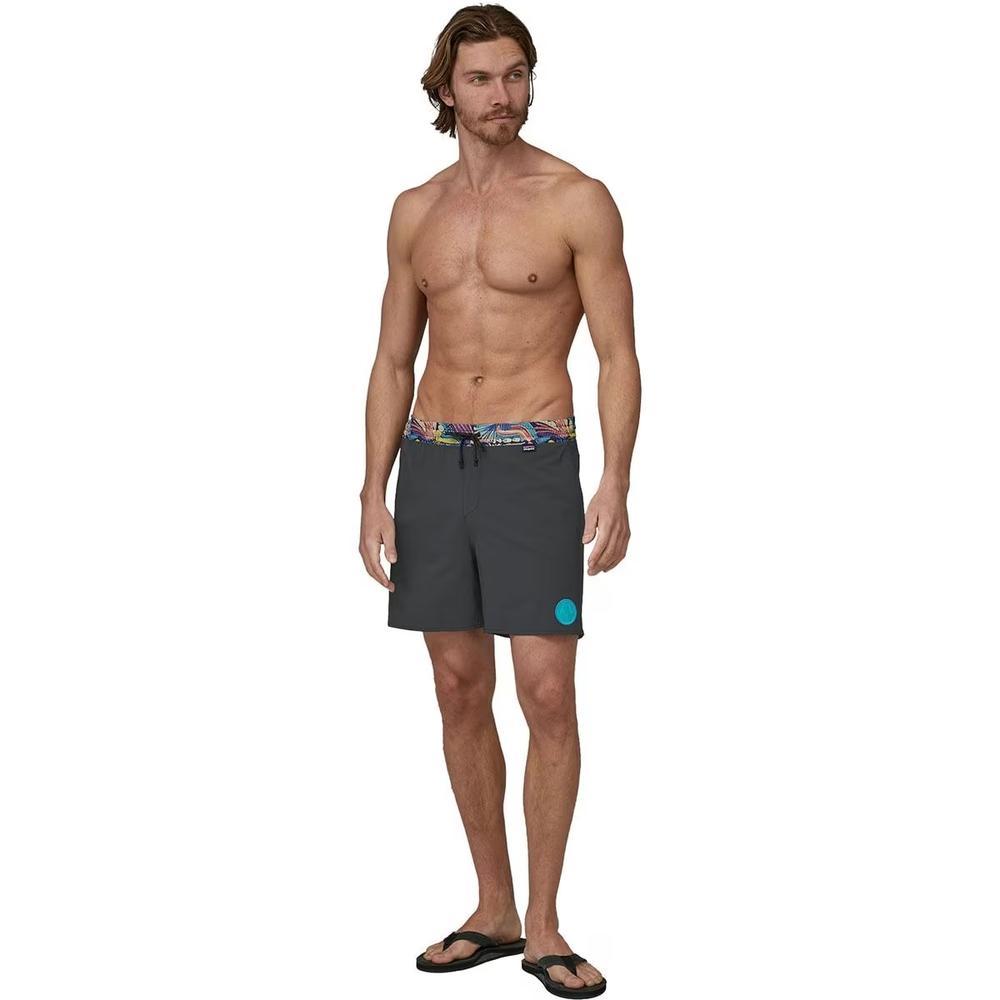 Patagonia Hydropeak Volley 16in Short - Men's | Peak Protector Badge: Ink Black