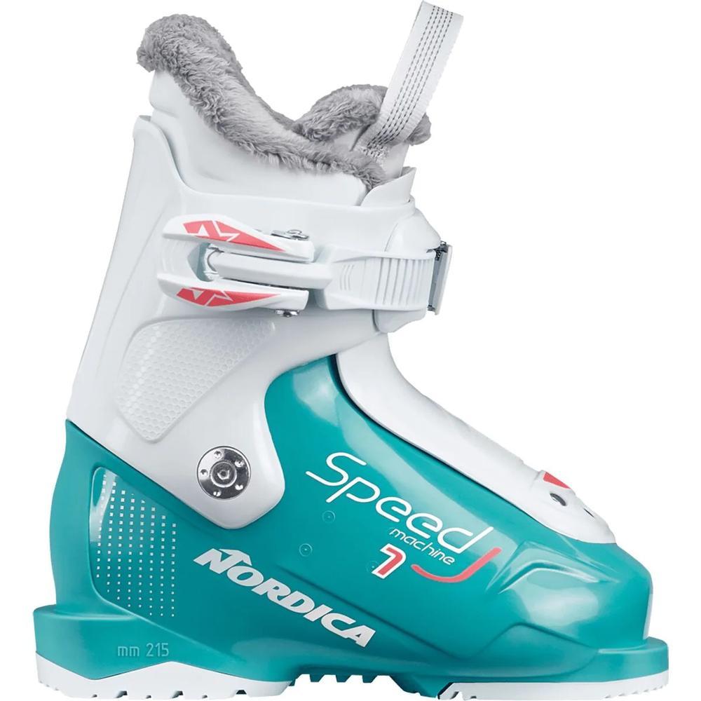 Nordica Speedmachine J1 Ski Boot - Girls' | Blue/ White