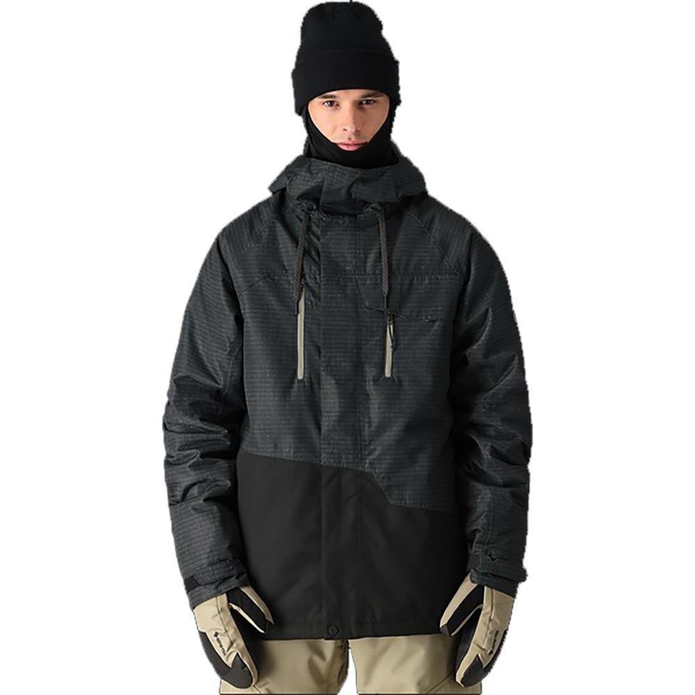 686 Geo Insulated Jacket - Men's | Black Ripstop Colorblock