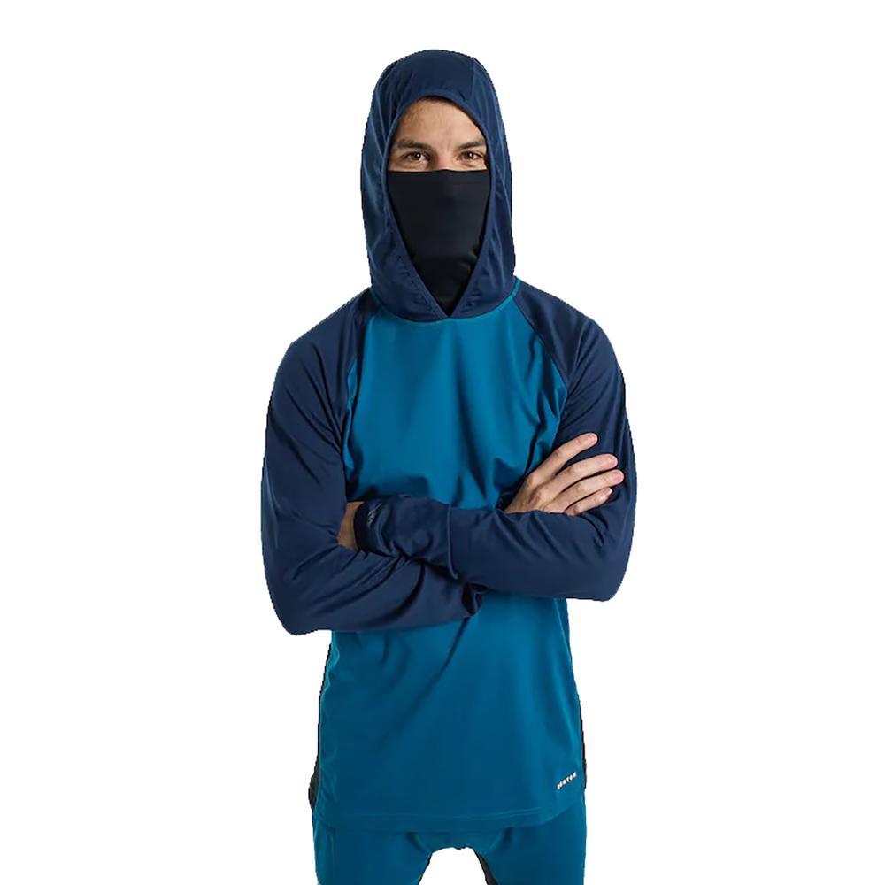 Burton Midweight X Baselayer Long Neck Hooded Top - Men's | Lyons Blue