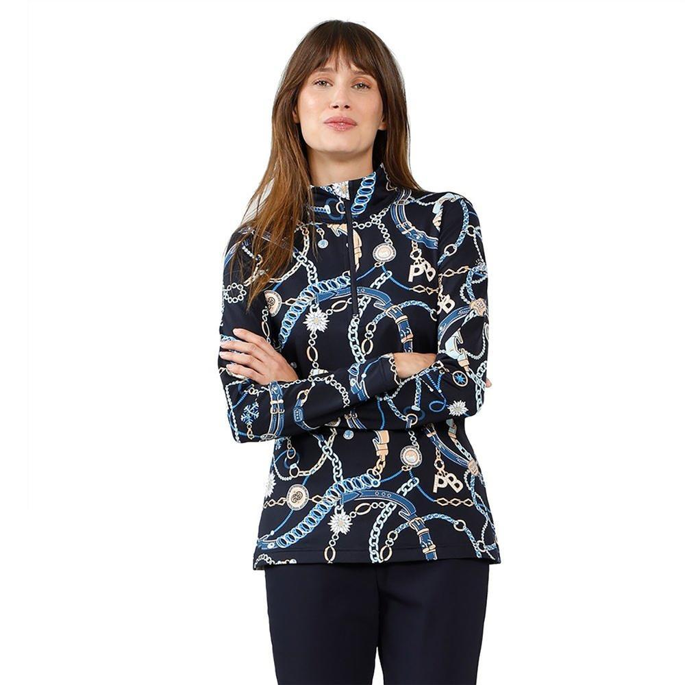 Poivre Blanc Jewelry 1/4 Zip - Women's | Gothic Blue
