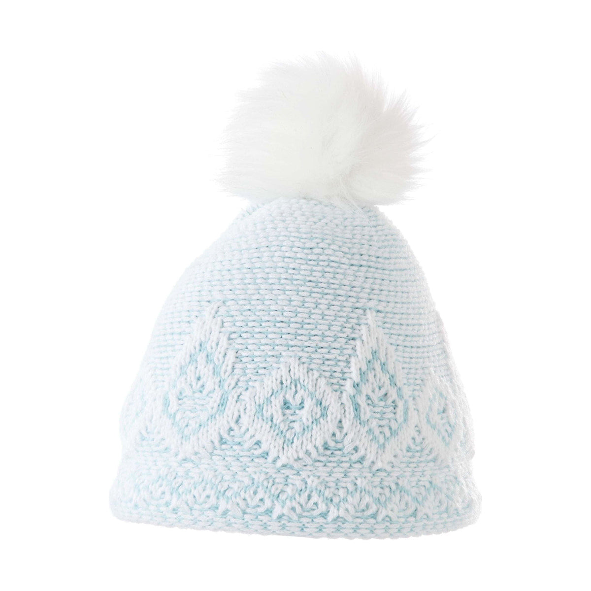 Screamer Diamond Beanie | White/Angel Blue