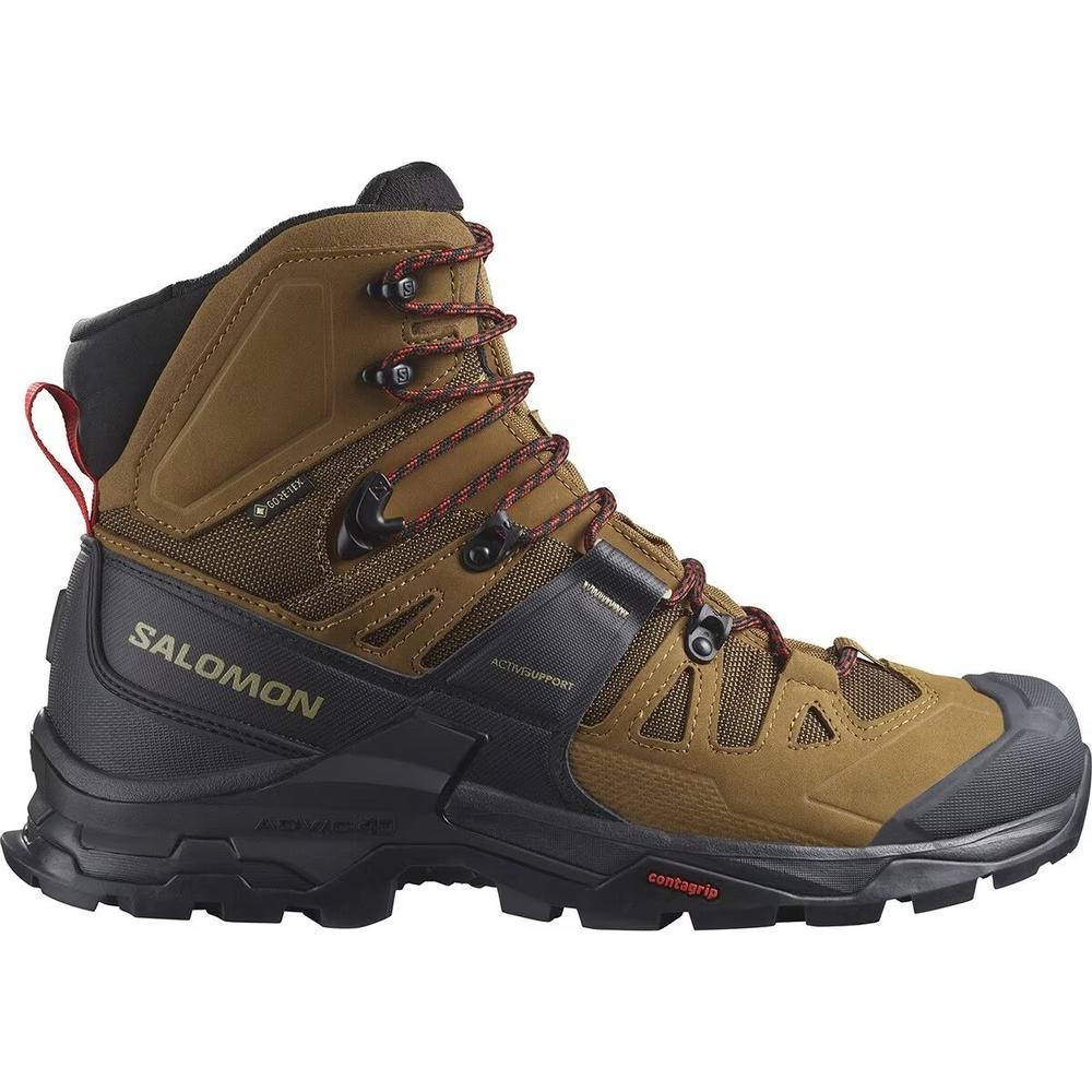 Salomon Quest 4 GTX Backpacking Boot Mens | Rubber Black Fiery Red