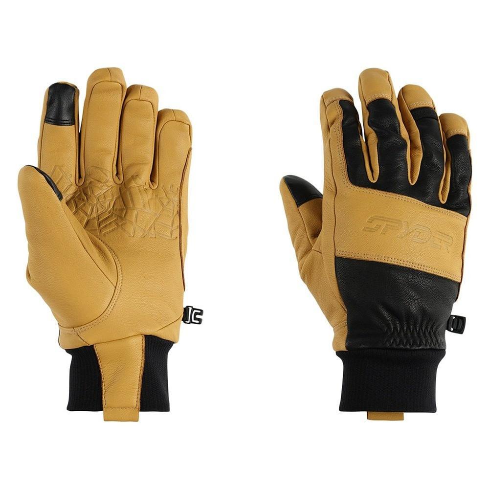 Spyder Men's Work Ski Gloves – Waterproof Goat Leather With
