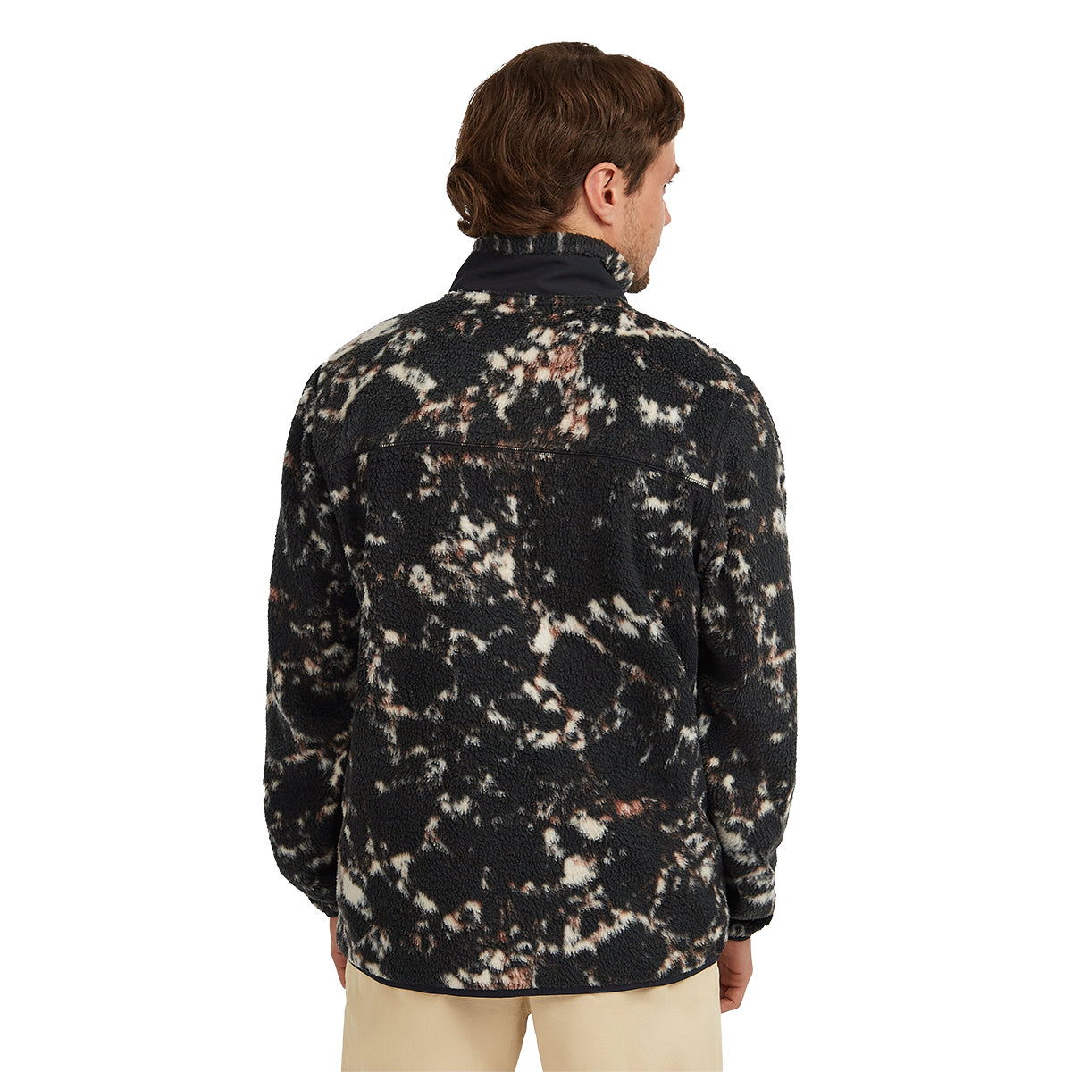 O'Neill High Pile Full Zip Fleece - Men's | Black/Beige/Quarry