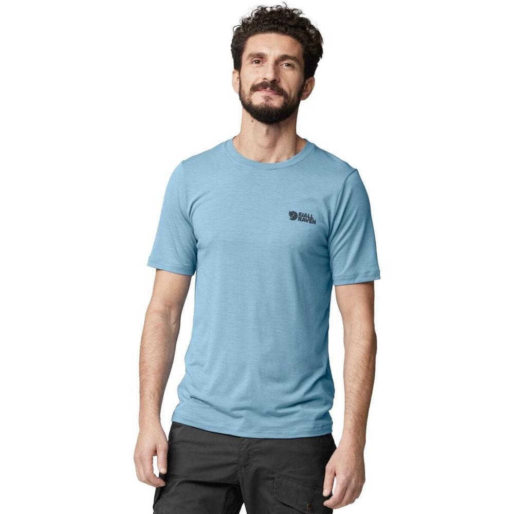 Fjallraven Abisko Wool Logo Short-Sleeve T-Shirt - Men's | Dawn Blue