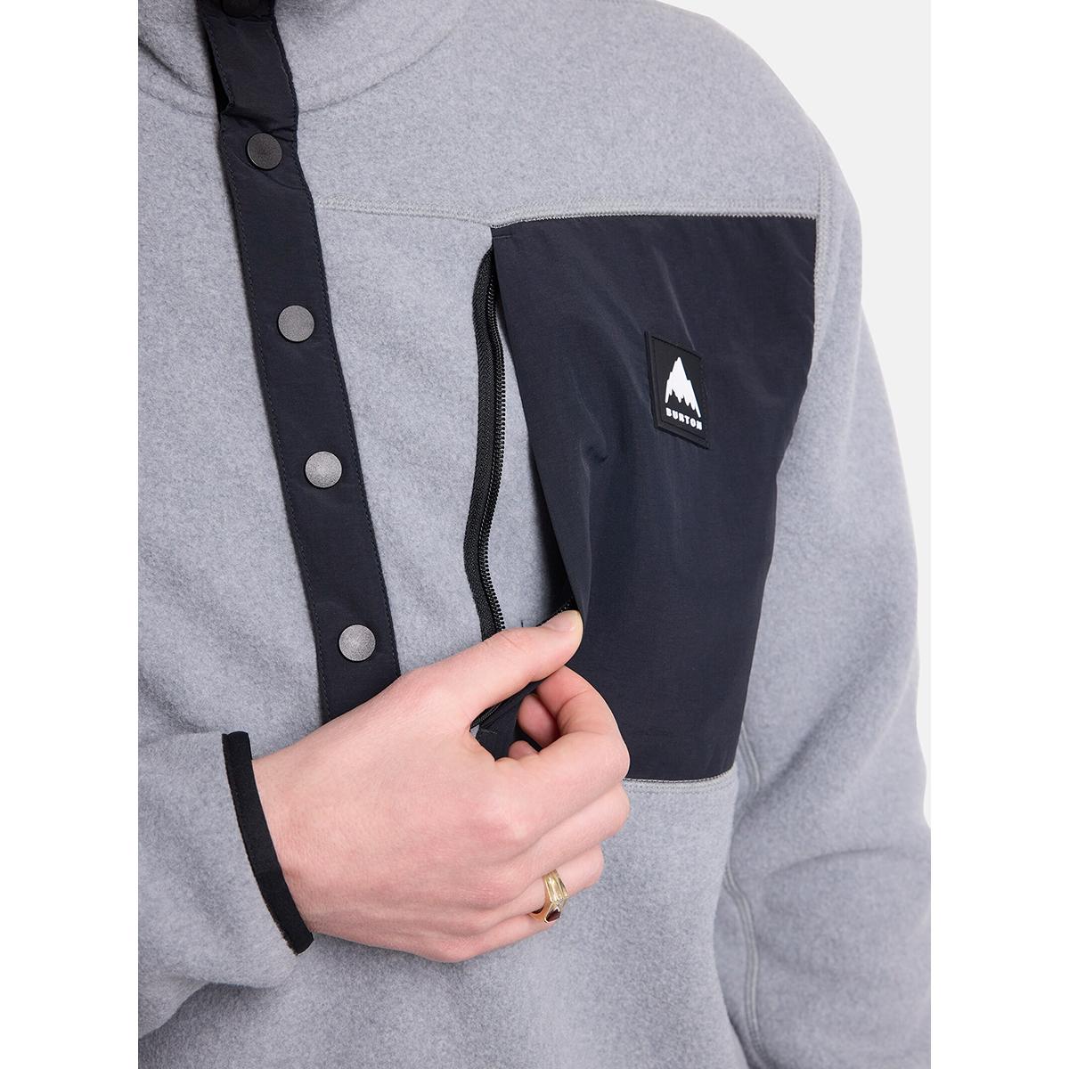 Burton Cinder Fleece Pullover - Men's | Grey Heather