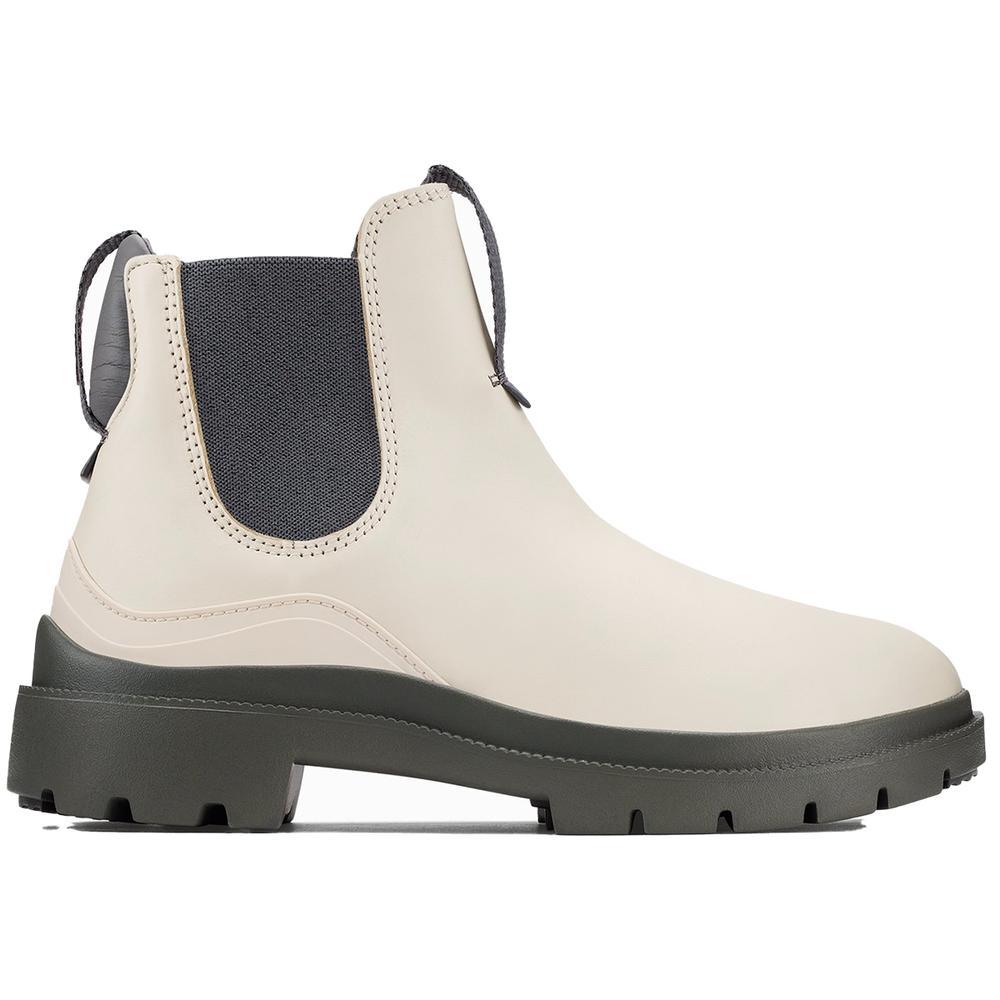 OluKai Hehi Waterproof Chelsea Boot - Women's | White Sand/Steel