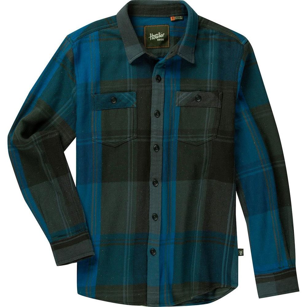 Howler Brothers Rodanthe Flannel Shirt - Men's | Killian Plaid: Blue Streak
