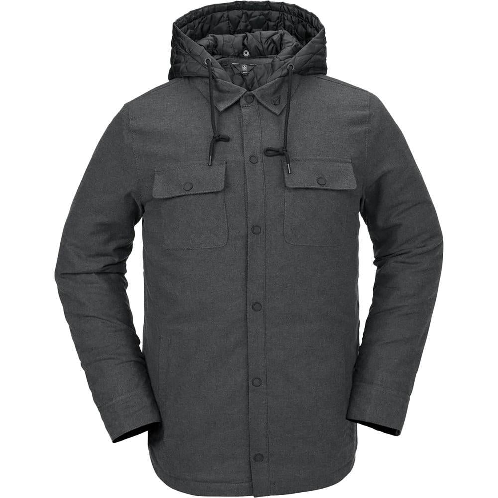 Volcom Insulated Riding Flannel Jacket - Men's | Heather Black