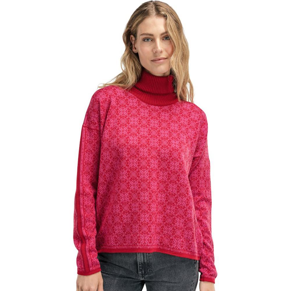 Dale of Norway Firda Sweater - Women's | Raspberry Allium Red