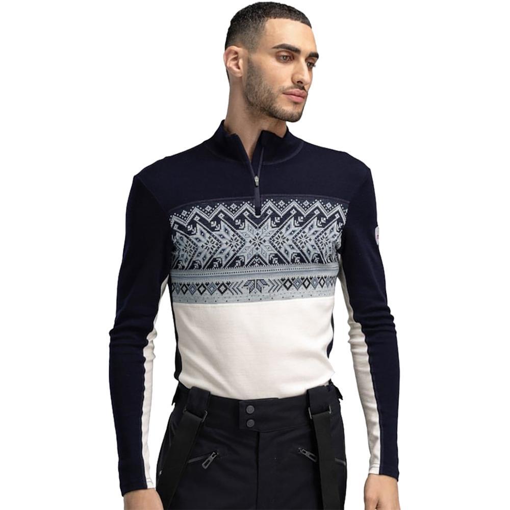 Dale of Norway Vail Half Zip Baselayer - Men's | Off White Navy