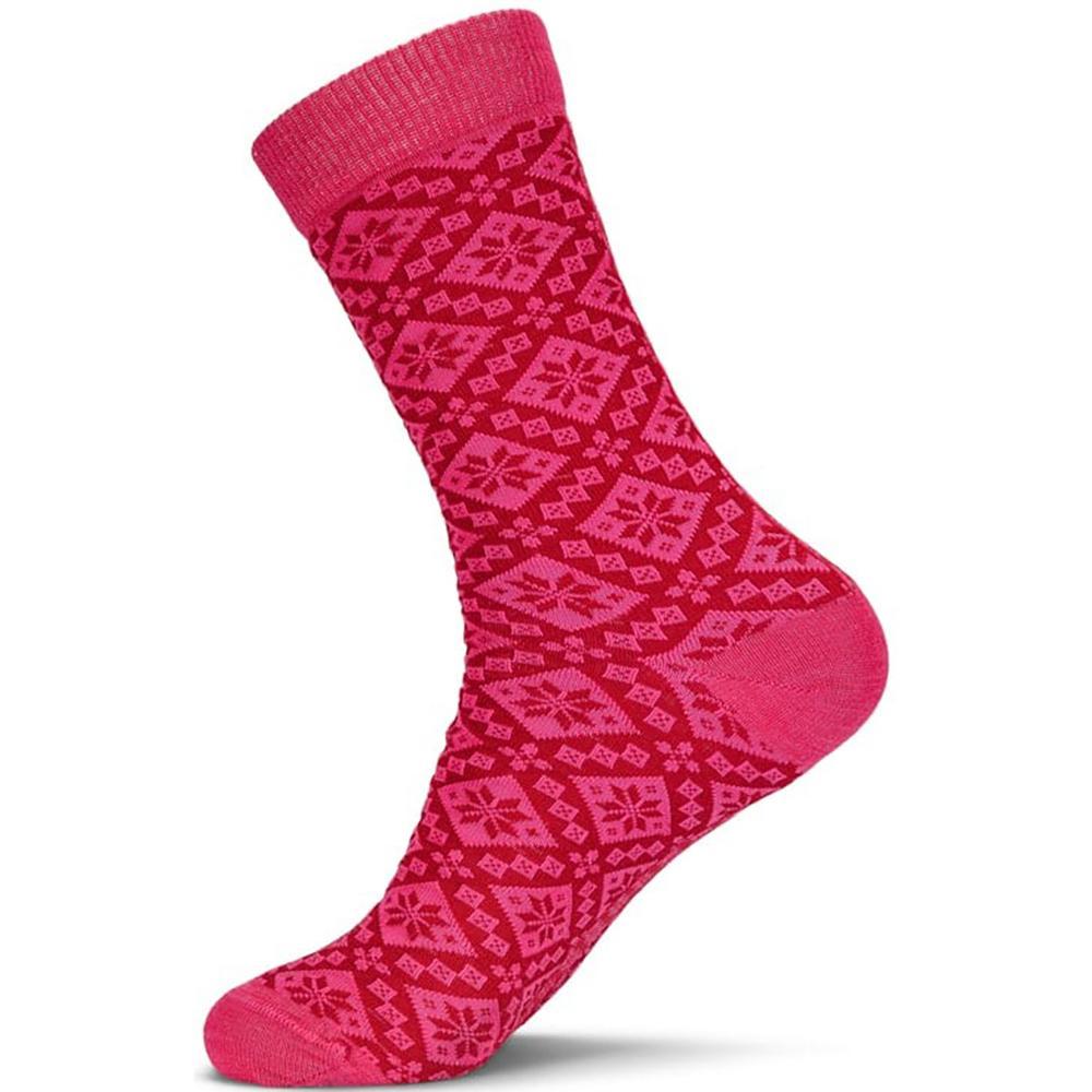 Dale of Norway Bjory Wool Sock | Red Pink