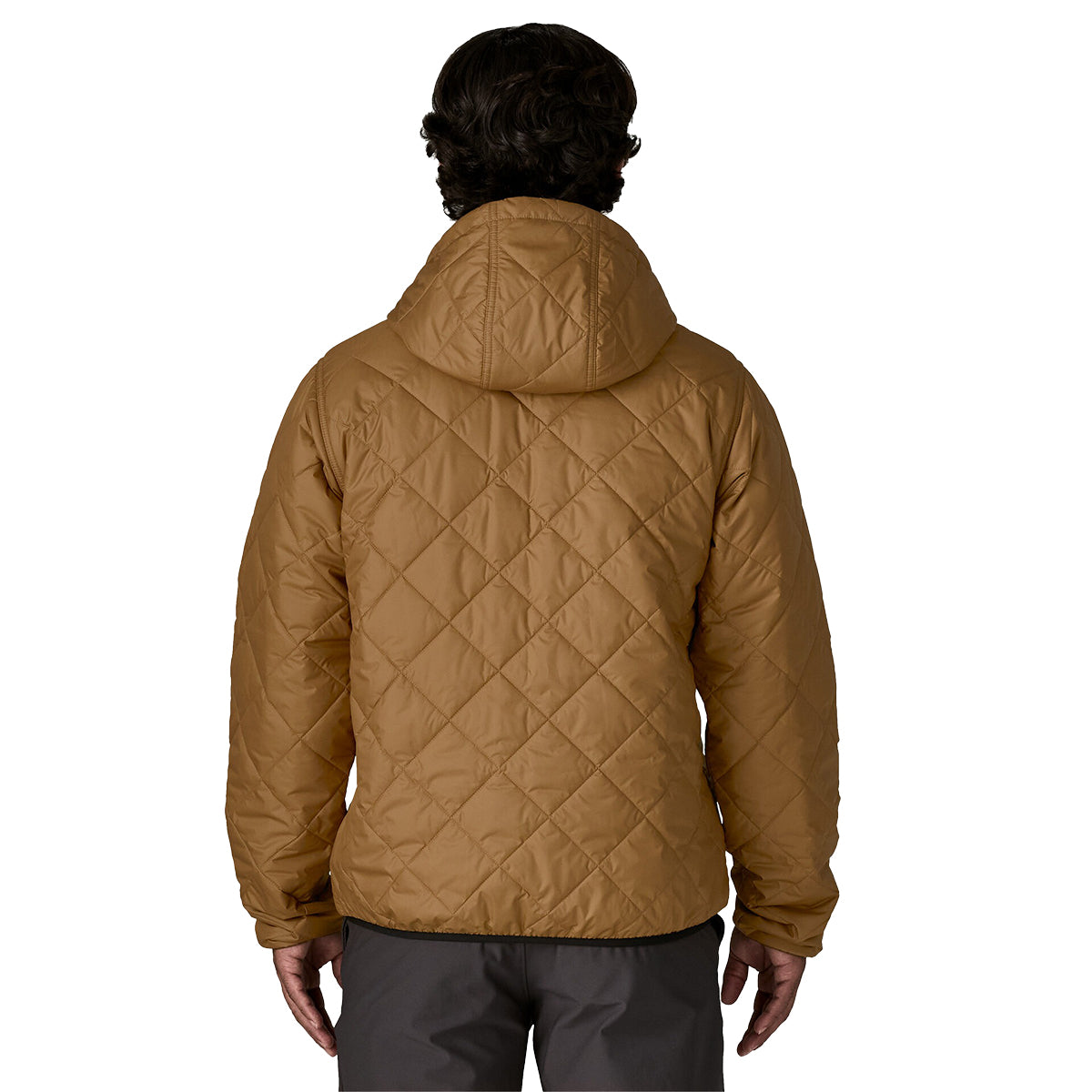 Patagonia Diamond Quilted Bomber Hooded Jacket - Men's | Deer Brown
