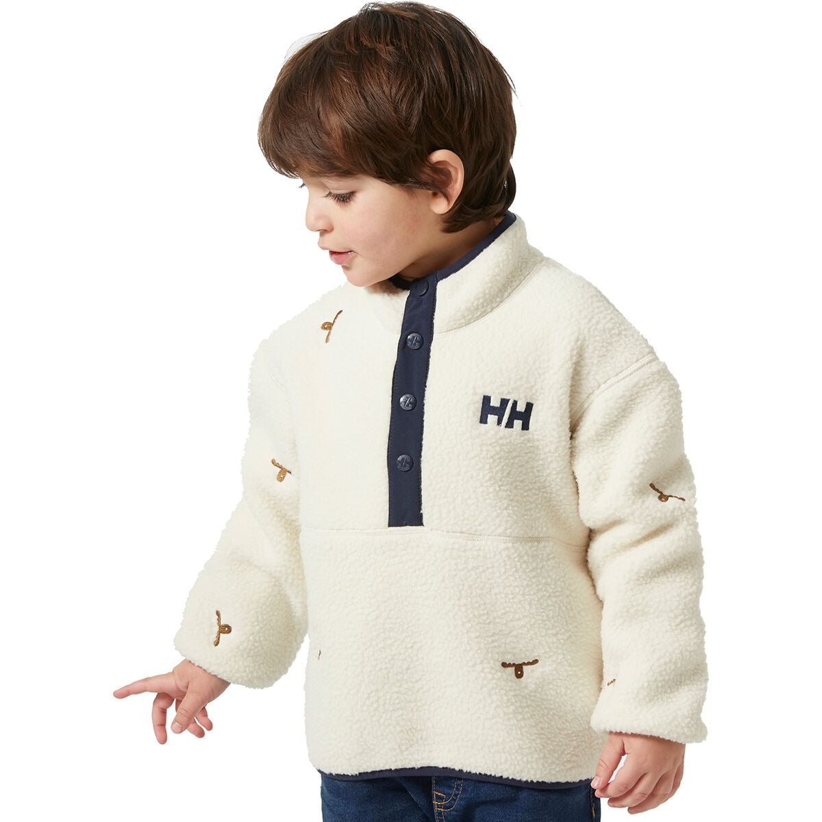 Helly Hansen Frosty Pile Sweater - Toddlers' | Cream Little Moose Embroidery