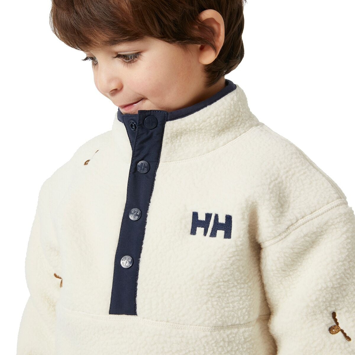 Helly Hansen Frosty Pile Sweater - Toddlers' | Cream Little Moose Embroidery