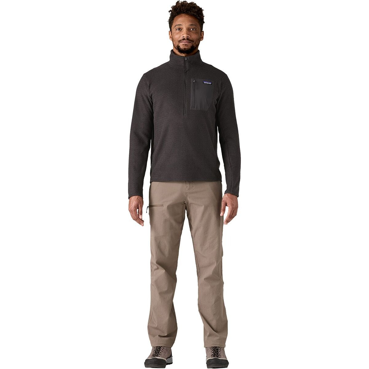Patagonia R1 Air Zip-Neck Top - Men's | Black