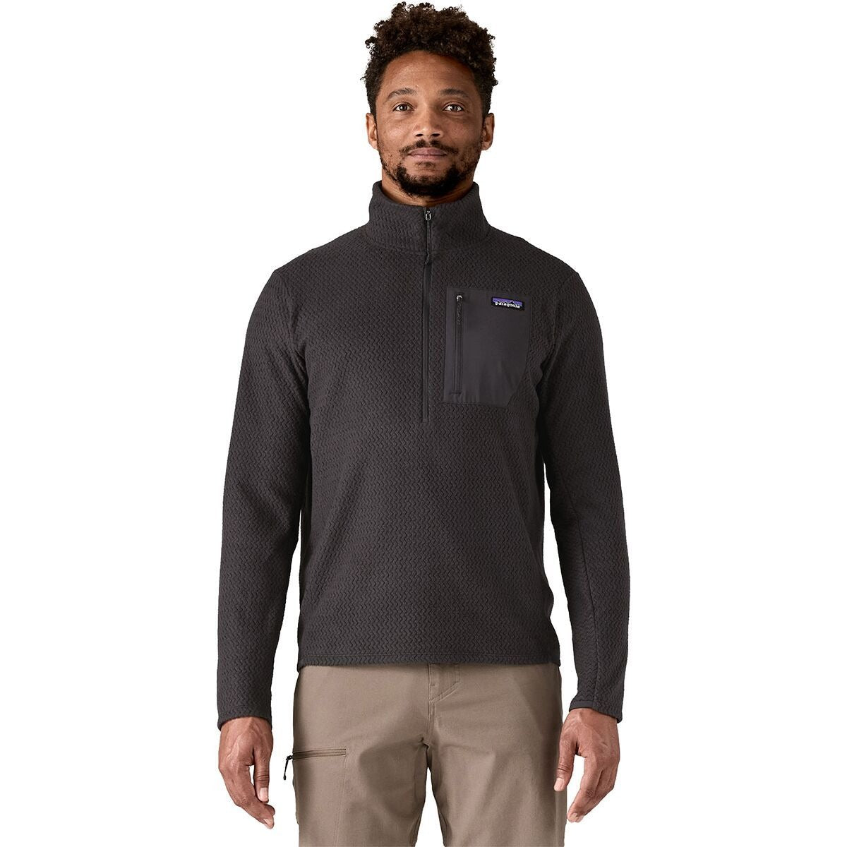 Patagonia R1 Air Zip-Neck Top - Men's | Black