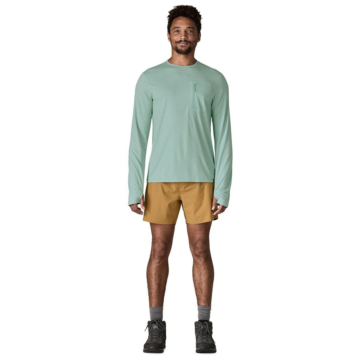 Patagonia Cap Cool Long-Sleeve Sun Shirt - Men's | Thermal Blue - Thin Ice X-Dye