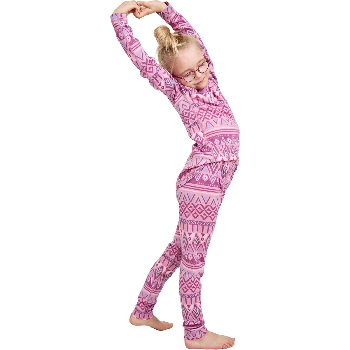 Reima Taitoa Baselayer Set - Kids' | Grey Pink