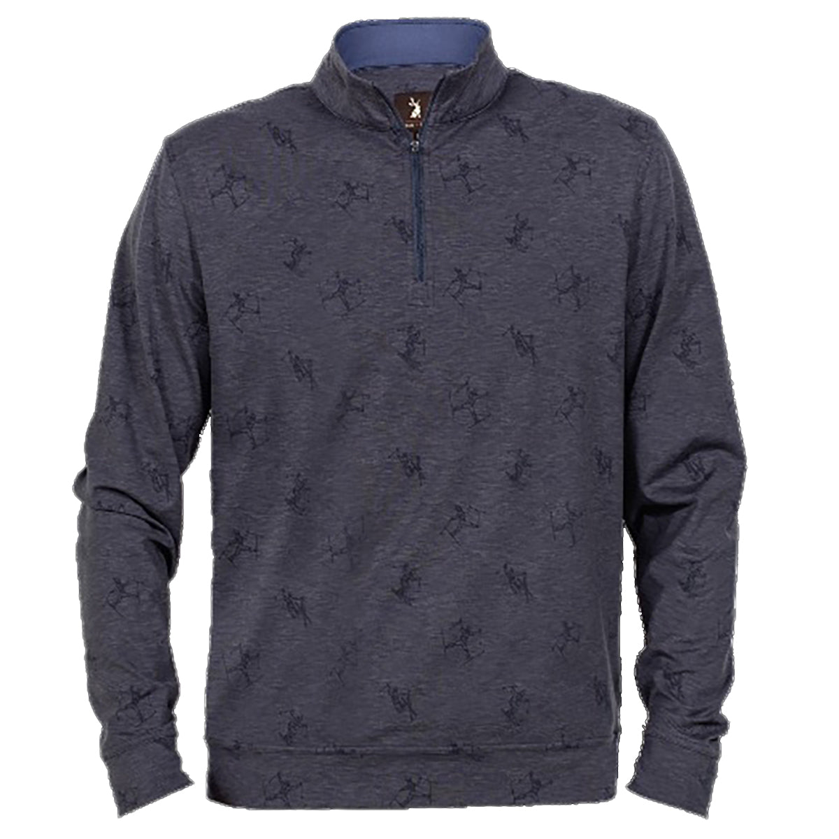Jack and Sage Spread Eagle Performance Tek 1/4-Zip - Men's | Atlantic Navy