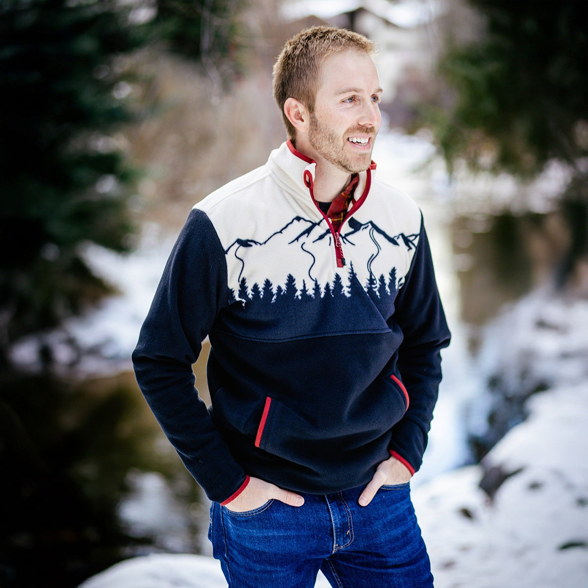 Jack and Sage Piste 1/4-Zip Fleece - Men's | Navy