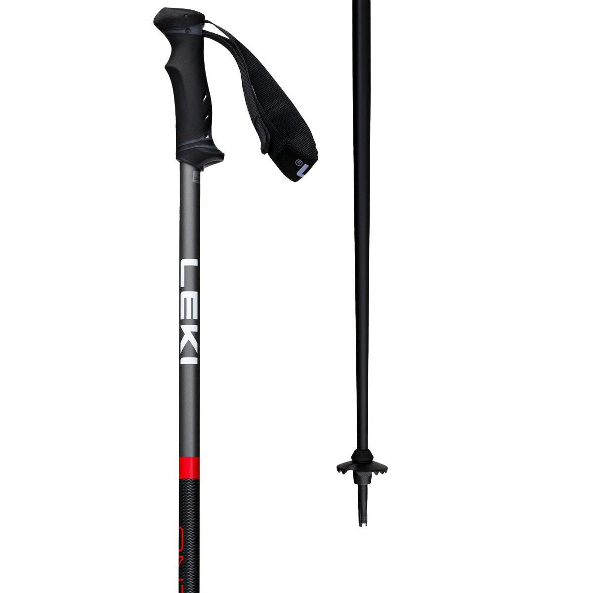 LEKI QNTM Ski Poles | Red