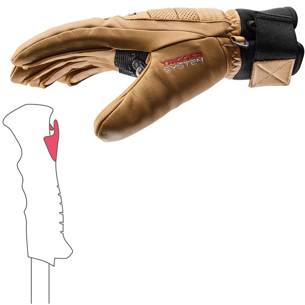 Leki Copper 3D Pro Glove | Tan